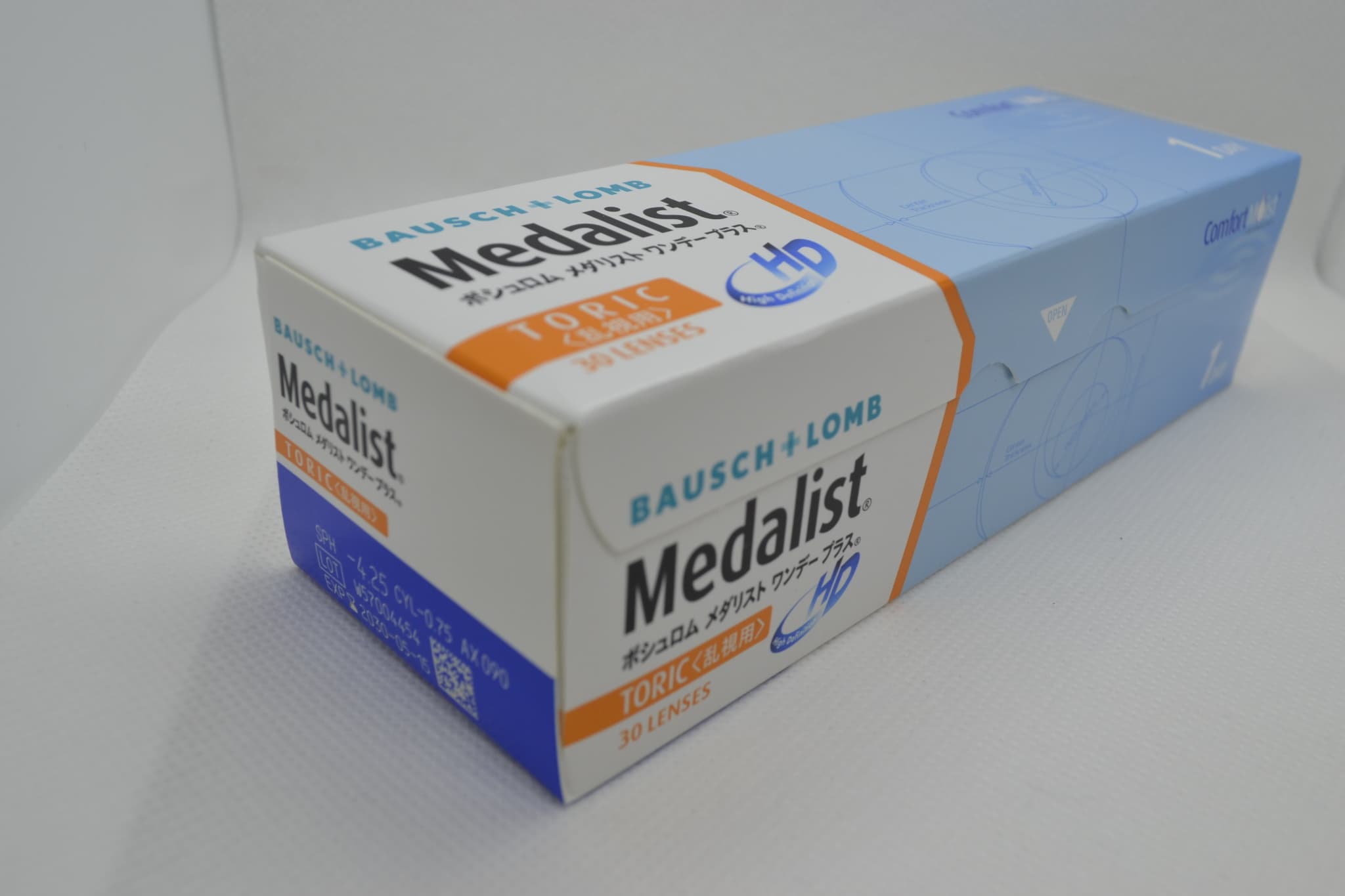メダリスト ワンデープラス 乱視用のパッケージ斜め