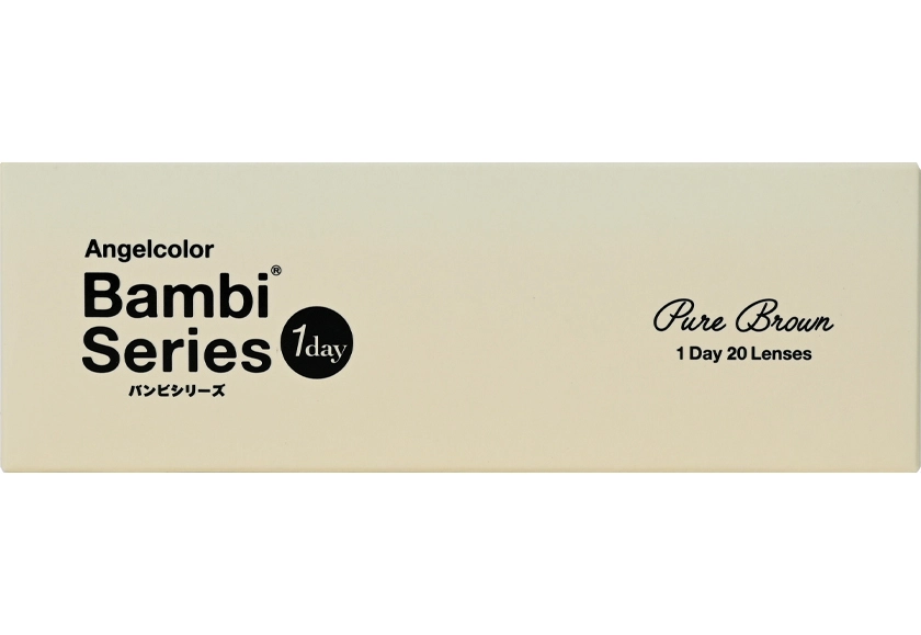 エンジェルカラー バンビシリーズ ワンデーナチュラル ピュアブラウン 10枚入り