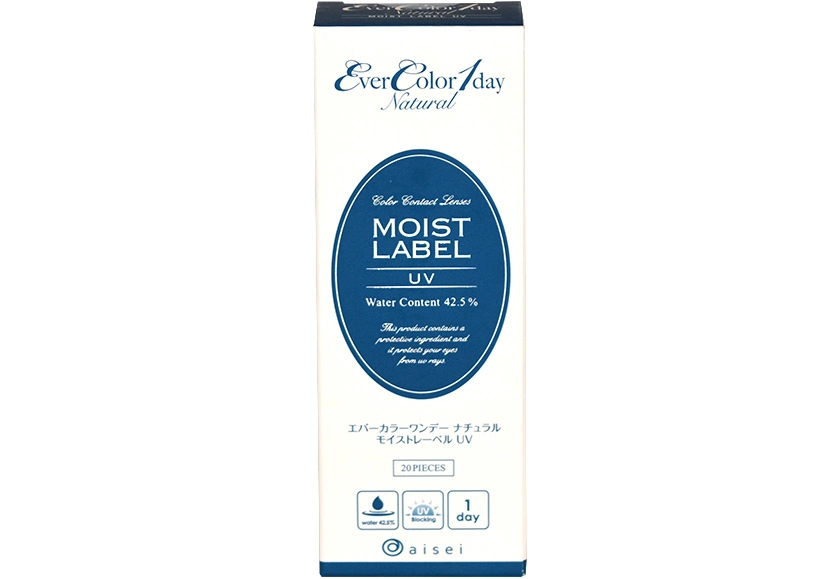 エバーカラー ワンデー ナチュラル モイストレーベル UV アンニュイルック 20枚入り