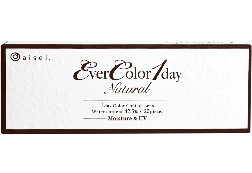 エバーカラー ワンデー ナチュラル パールスノーグレー 20枚入り