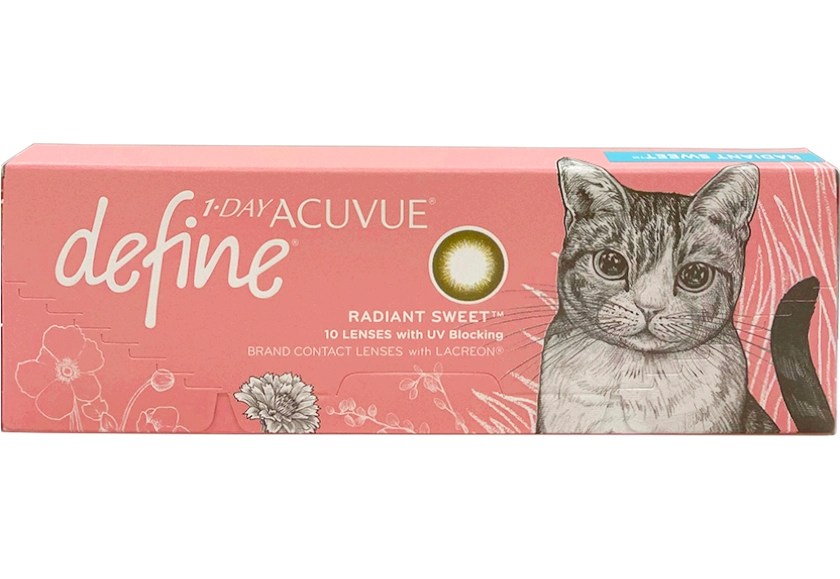 ワンデーアキュビューディファインモイスト ラディアントスウィート 10枚入り 期間限定パッケージ (近視)