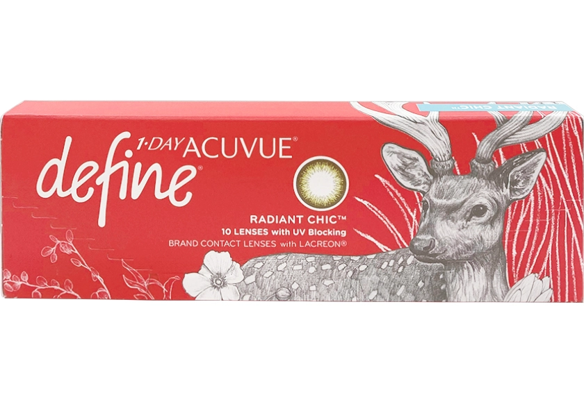 ワンデーアキュビューディファインモイスト ラディアントシック 10枚入り 期間限定パッケージ (近視)