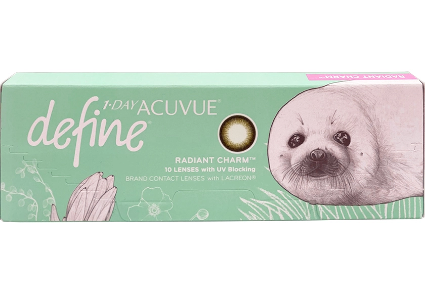 ワンデーアキュビューディファインモイスト ラディアントチャーム 10枚入り 期間限定パッケージ (近視)