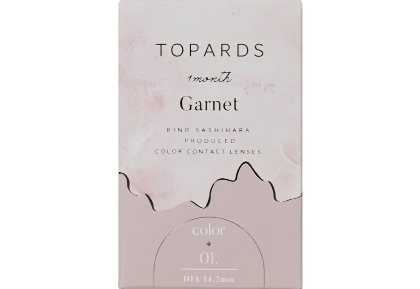 トパーズ マンスリー ガーネット 2枚入り