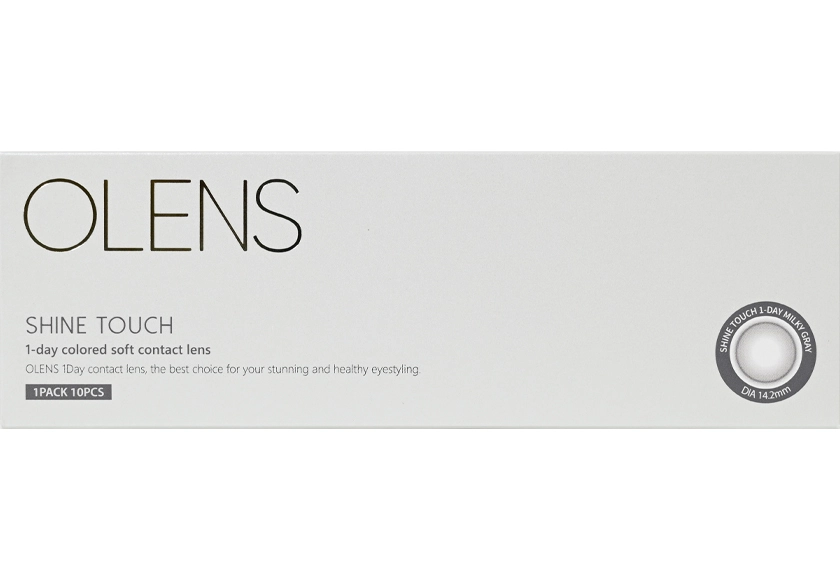 オーレンズ シャインタッチワンデー ミルキーグレー 10枚入り