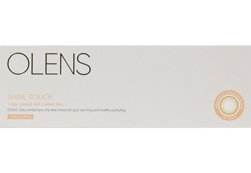 オーレンズ シャインタッチワンデー ミルキーブラウン 10枚入り