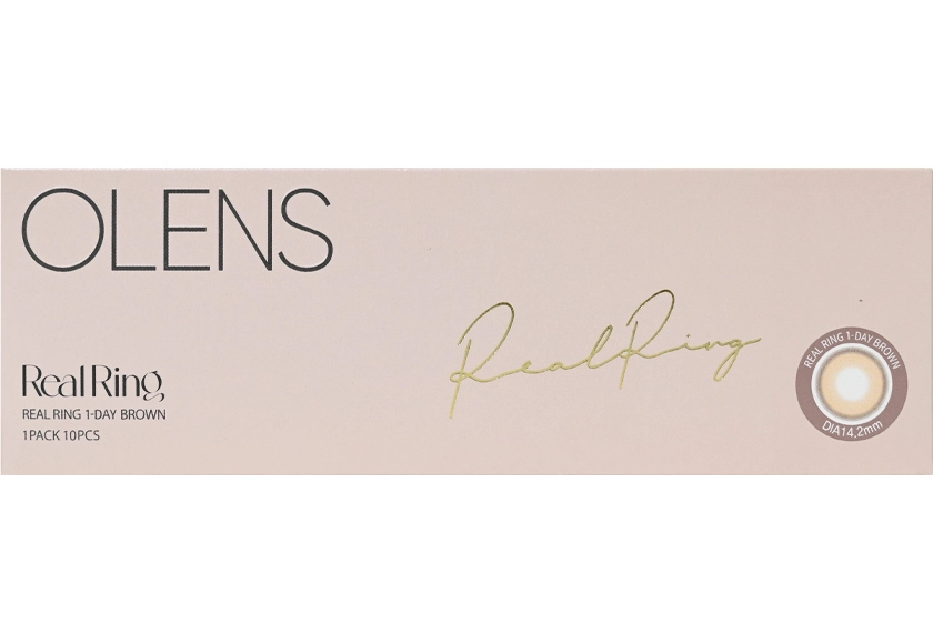 オーレンズ リアルリングワンデー ブラウン 10枚入り