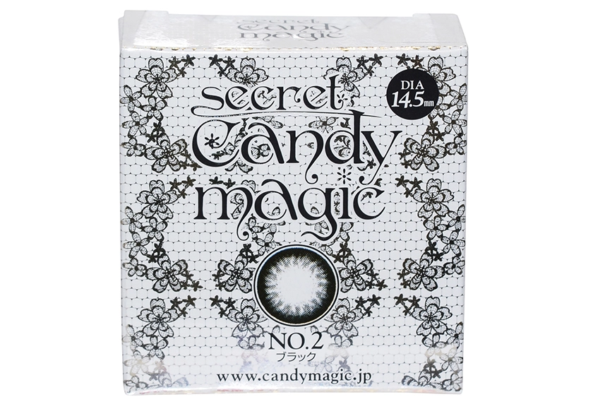 シークレットキャンディーマジック No.2 ブラック 度なし 2枚入り
