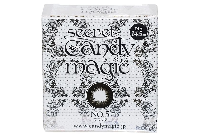 シークレットキャンディーマジック No.5 ブラック 度なし 2枚入り