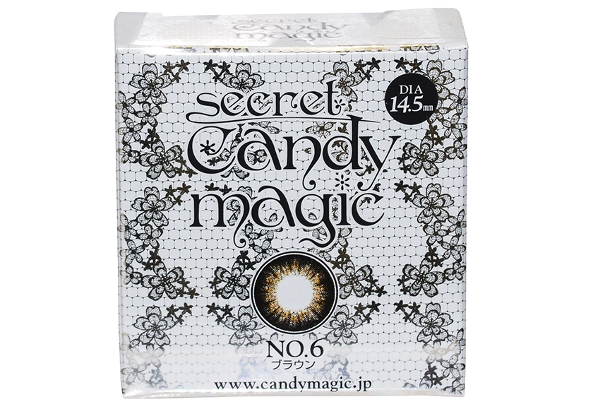 シークレットキャンディーマジック No.6 ブラウン 度なし 2枚入り