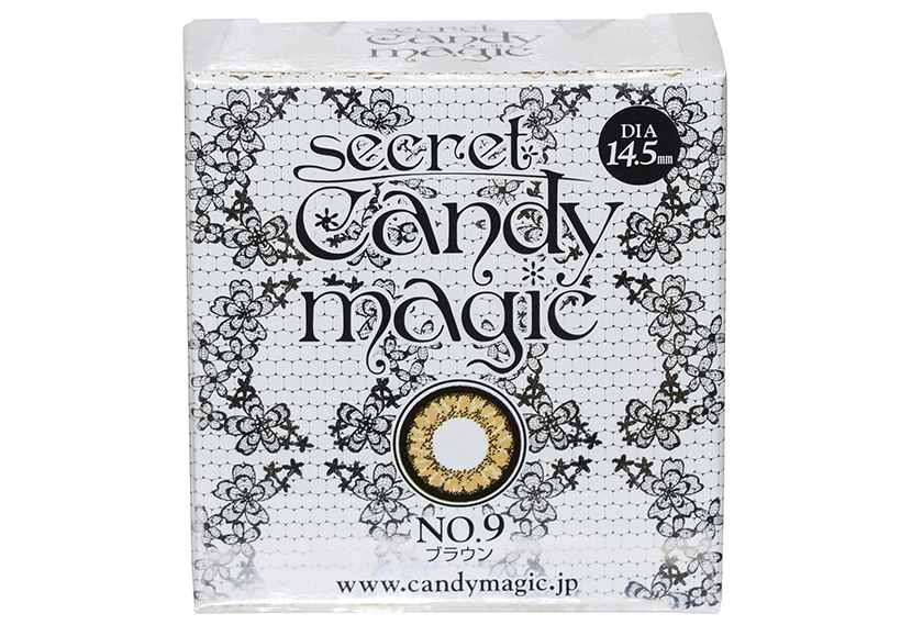 シークレットキャンディーマジック No.9 ブラウン 度なし 2枚入り