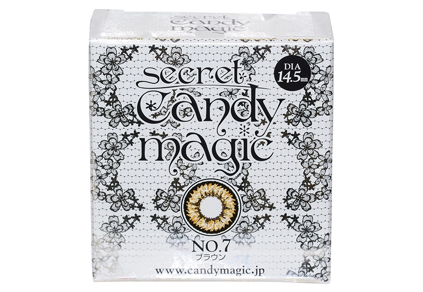 シークレットキャンディーマジック No.7 ブラウン 度なし 2枚入り