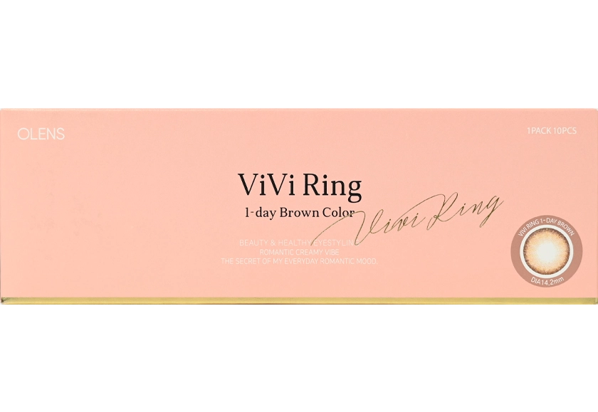 オーレンズ ビビリングワンデー ブラウン 10枚入り