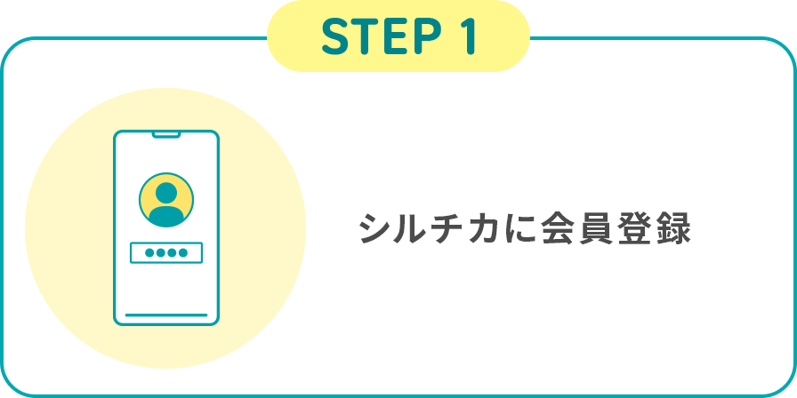STEP1 シルチカに会員登録