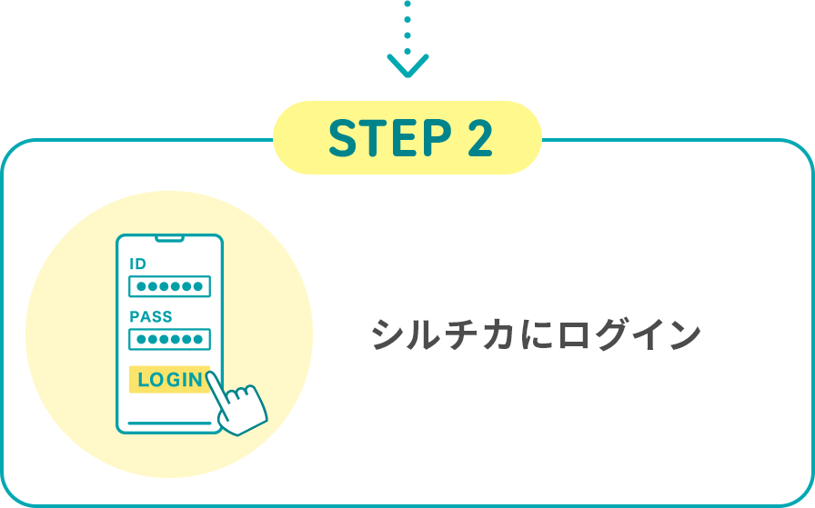 STEP2 シルチカにログイン