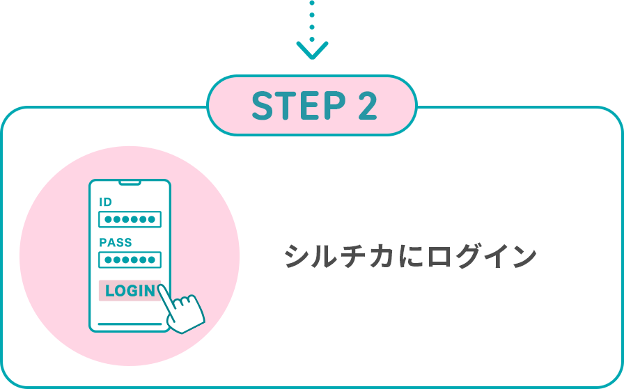 STEP2 シルチカにログイン